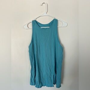 Lululemon Blue High Neck Tank Top Size 10